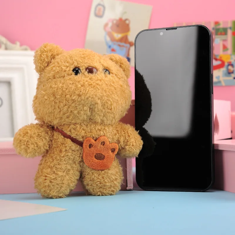 New Rabbit Doll Key Chain Kawaii Plush Bunny Bear Toy Cute Stuffed Plush Key Ring Backpack Pendant Ornaments