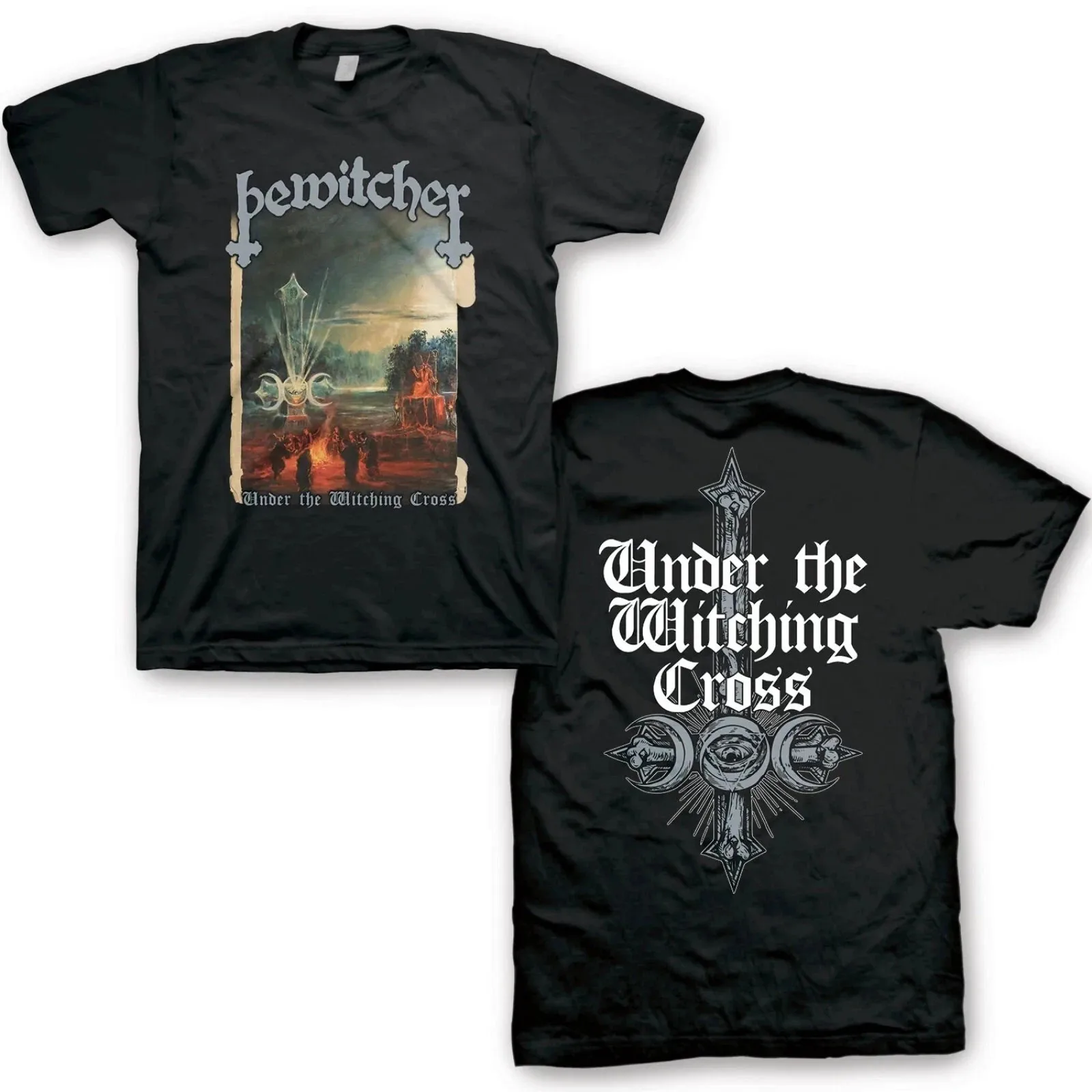 BEWITCHER cd cvr UNDER THE WITCHING CROSS Official SHIRT 2XL New cursed kingdom