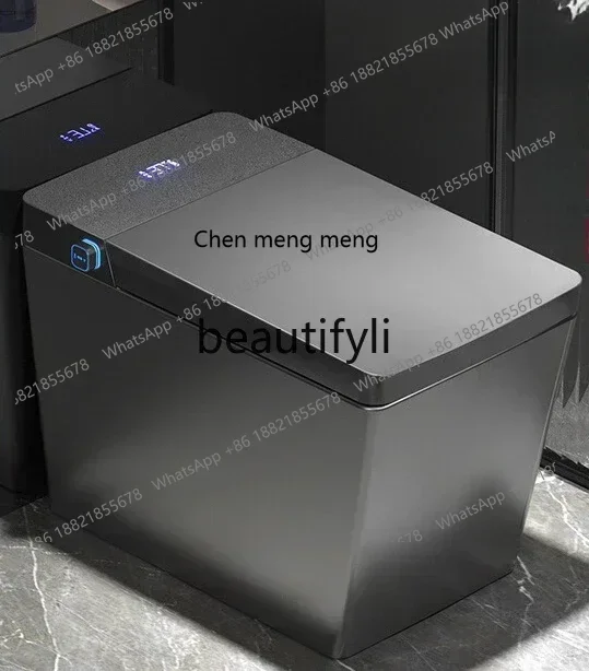 M178 CCGun gray smart toilet, fully automatic sCCuare household siphon type, no water pressure limit electric toilet