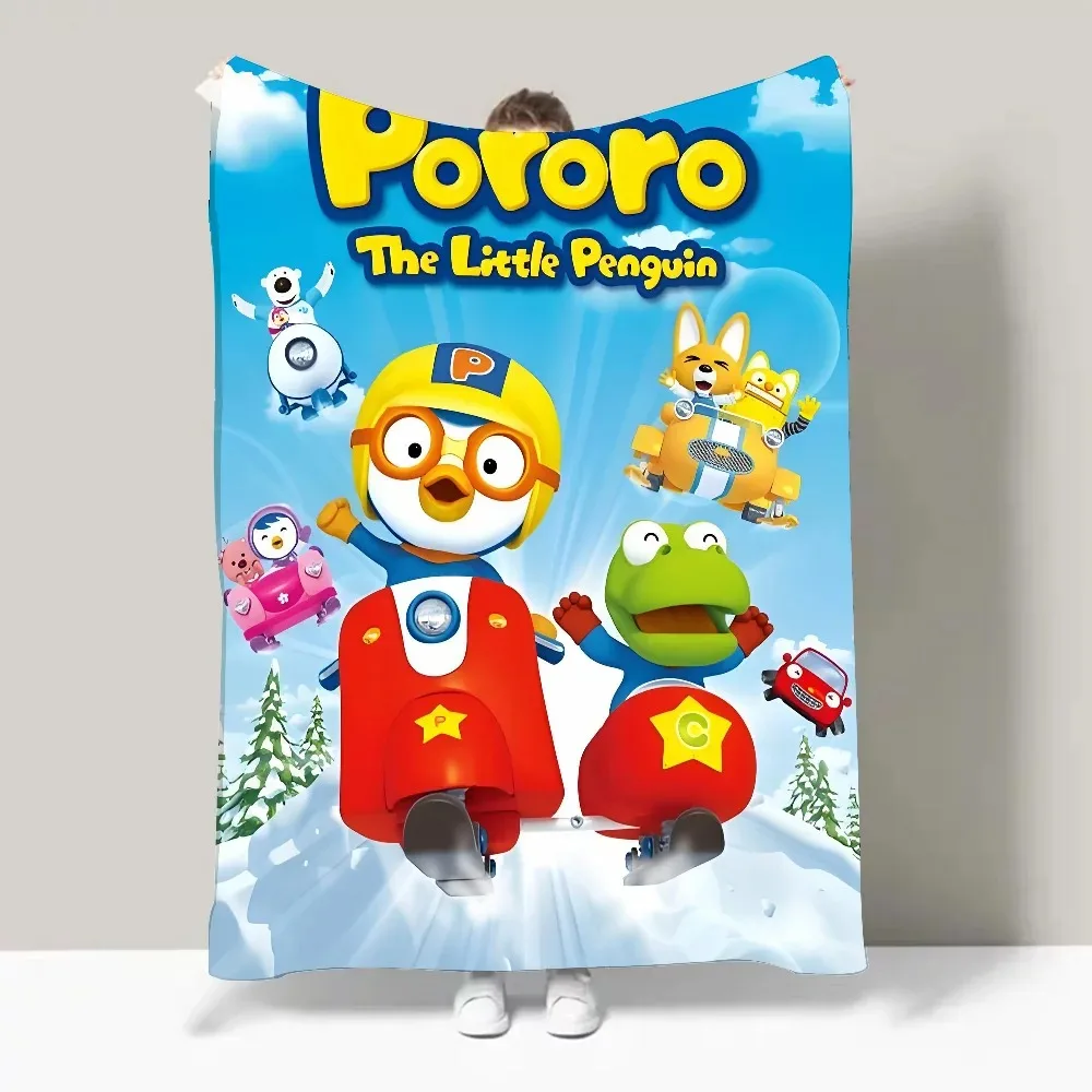 Anime cute P-pororo-O Blanket Design Lightweight  For Dorms, Naps, Living Room, Office,Sofa,All-Season