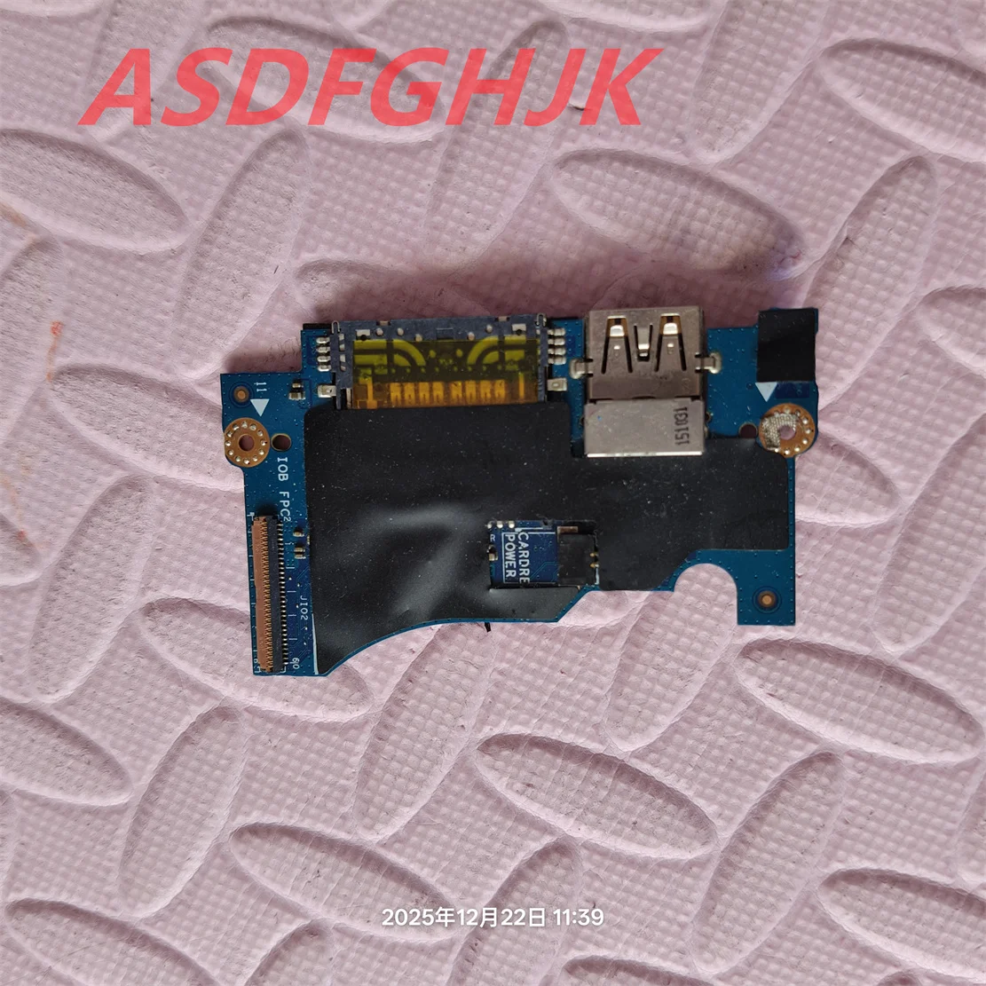 FOR DELL XPS 13 9350 & XPS 13 9360 USB PORT SD CARD READER H2P6T 0H2P6T AAZ80 LS-C881P TEST OK
