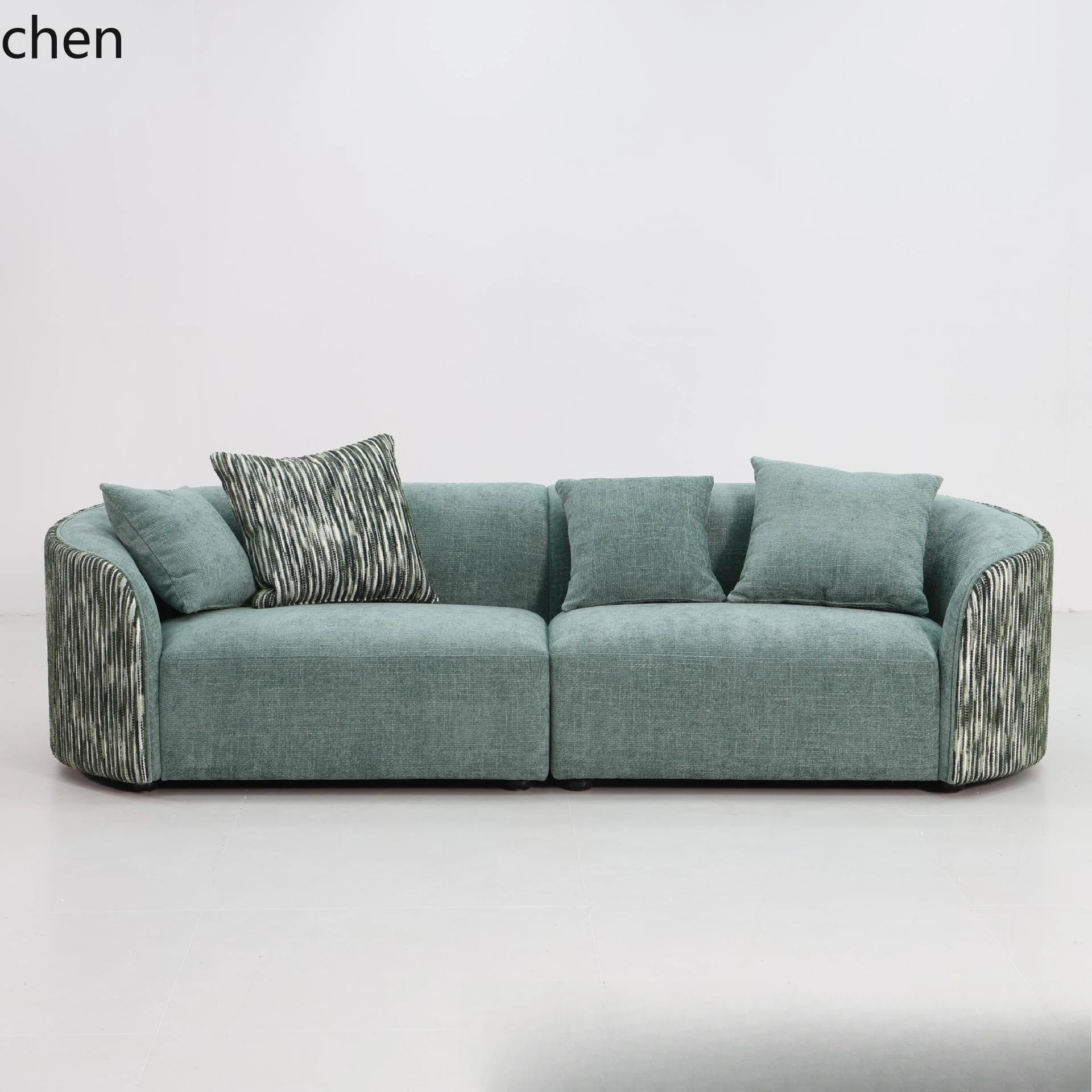 a2 Fabric Curved Sofa Wabi-Sabi Model Room Living Room Furniture Curved