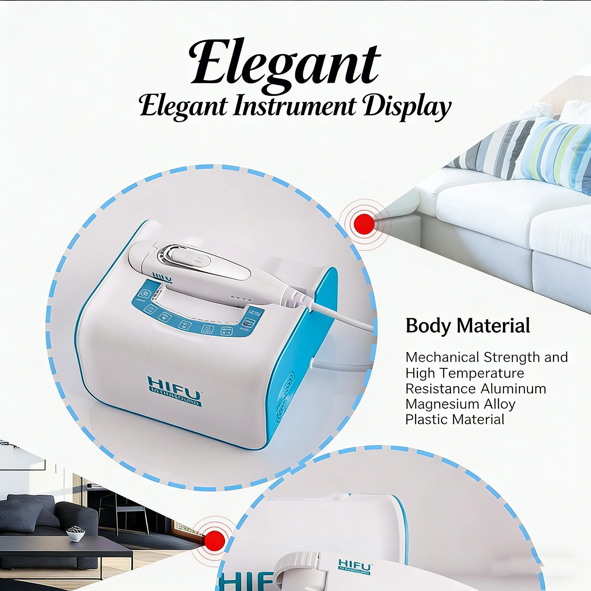 Facial Ultrasound Device, Warm Introduction Device, Promotes Product Absorption, Lifting, Firming, and Fading Fine Lines