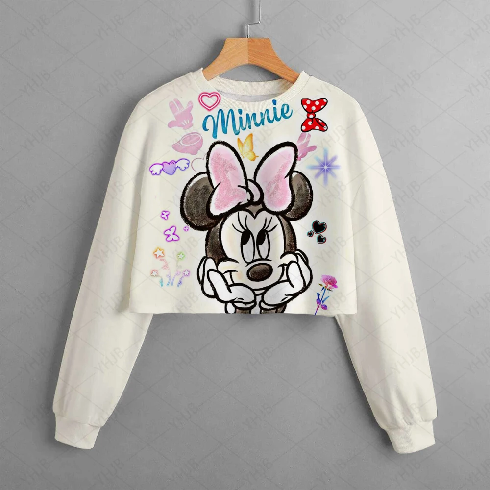 

Mickey Mouse Hoodies Disney Minnie mouse Girls Kids Sweatshirt Baby Clothes Tops Cute Children Spring Pullover Clothing