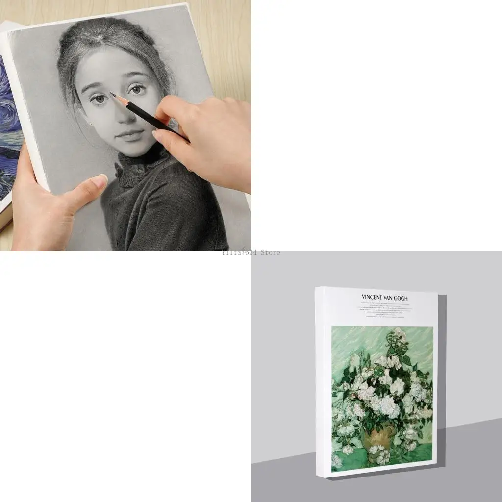 دفتر رسم 16K قابل للتمزيق، صغير وكبير، 120 ورقة من مستلزمات رسم الفنان #1