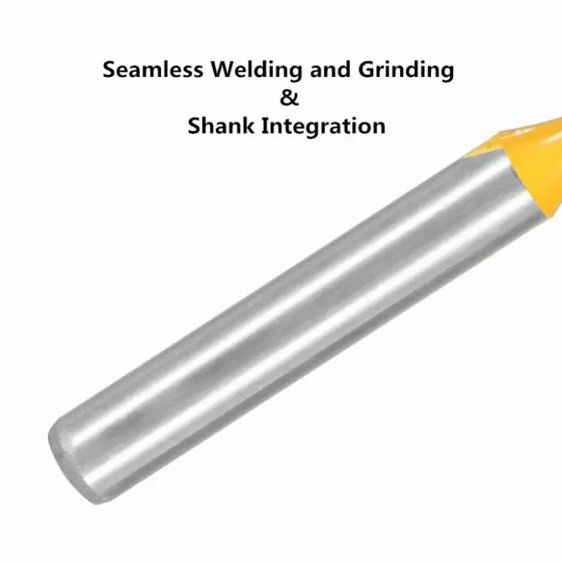 6 Stks/set Snijdiameter 1/4Inch Schacht Carbide Rabbet Router Bits Voor Houtbewerking, Wolfraam Legering Sleuf Router Bit Set