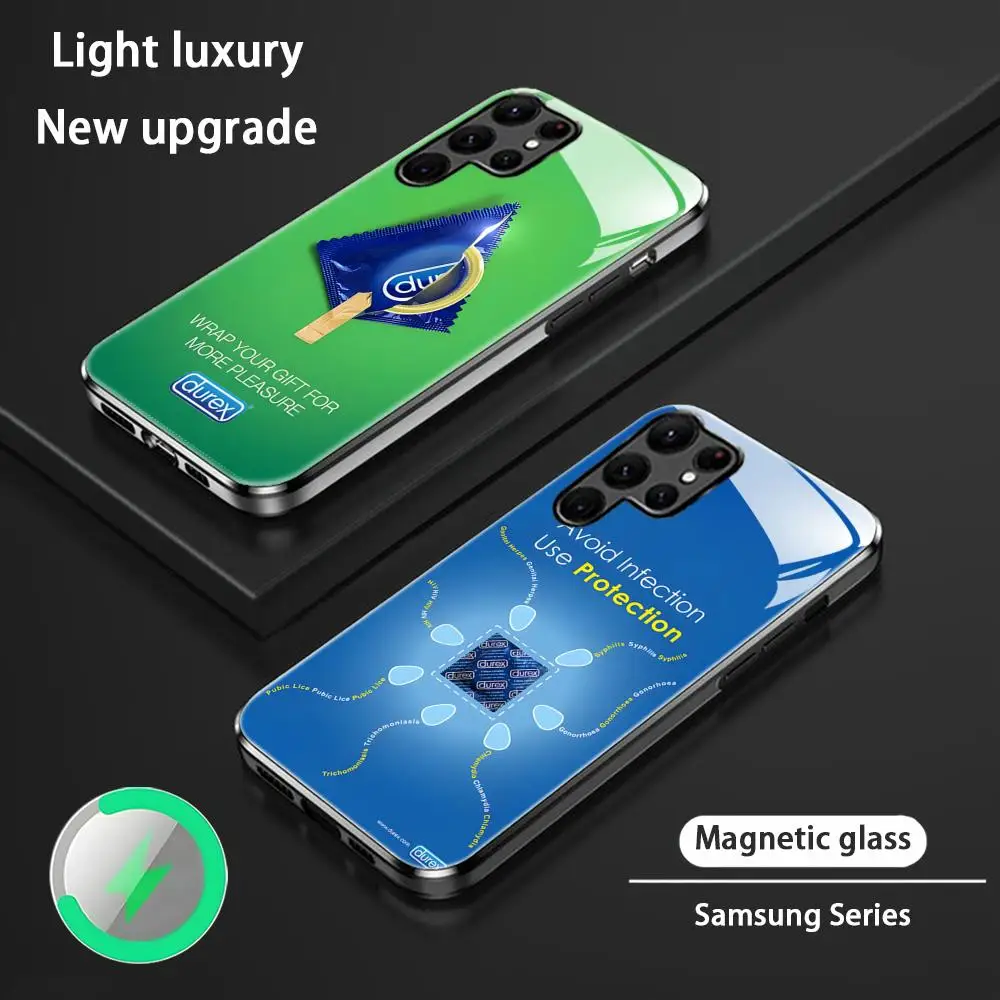 Brand C-ConDomS Phone Case For Samsung S26 S25 S24 S23 S22 S21 S20 Plus Ultra D-DdurexES-S Glass Magnetic Case