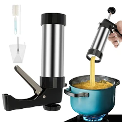 Stainless Steel Churro Maker Chinese Breakfast Youtiao Maker DIY Manual Cookie Puff Fill Press for Kitchen Bake Cake Piping Tool