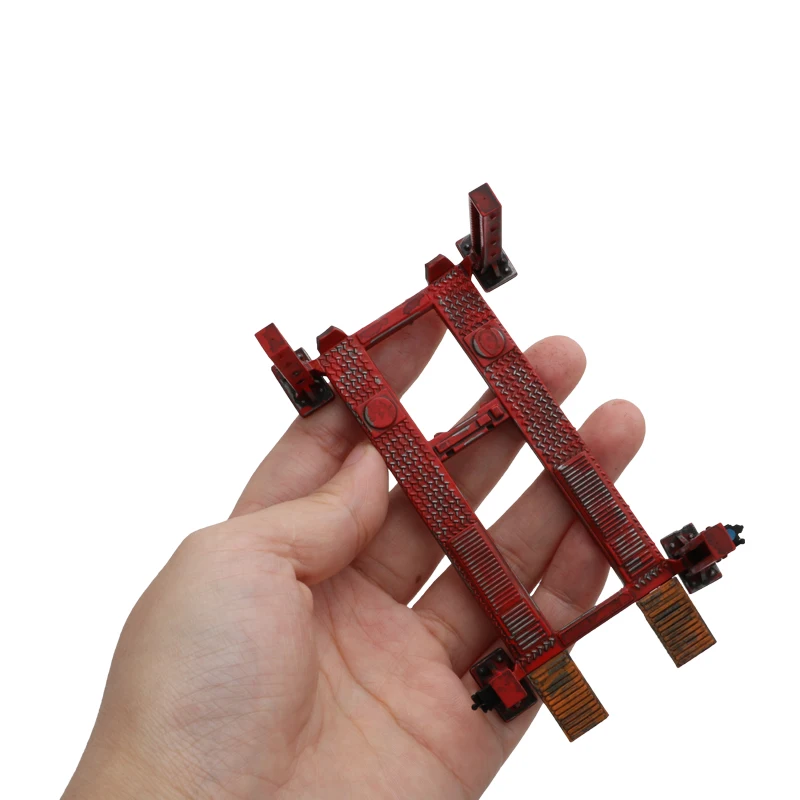 1PCS 1/64 Skala Modell Auto Motorrad Lift Vier-pfosten/Gantry/Hydraulische Aufzüge Miniatur Harz Fahrzeug hebezeug Reparatur Werkstatt Teile
