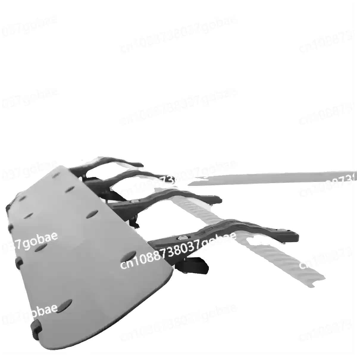 

Roof spoiler wind noise reduction deflector