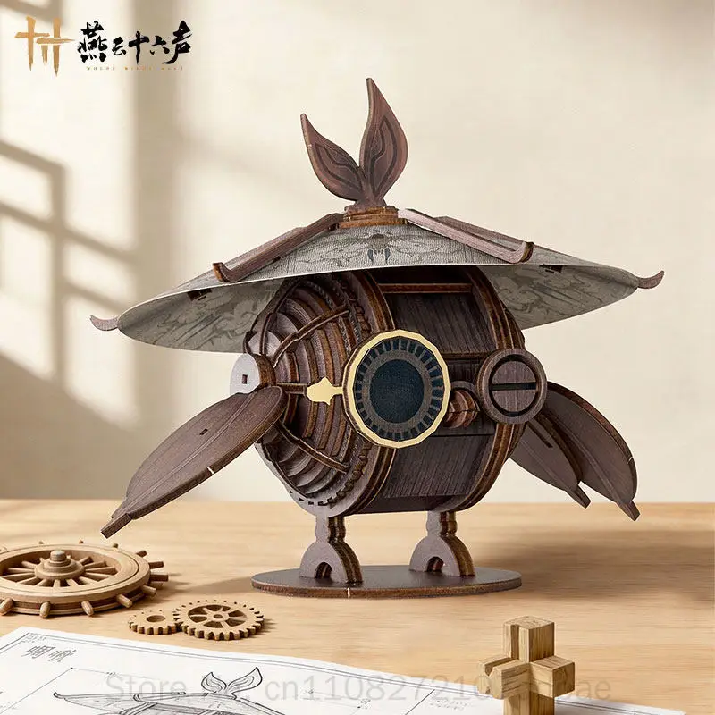Official Where Winds Meet Clear Wave Series Diy 3D Assembled Toy Zhoujiu Mo Shandao Game Peripheral Model Desk Decor Hobby Gifts