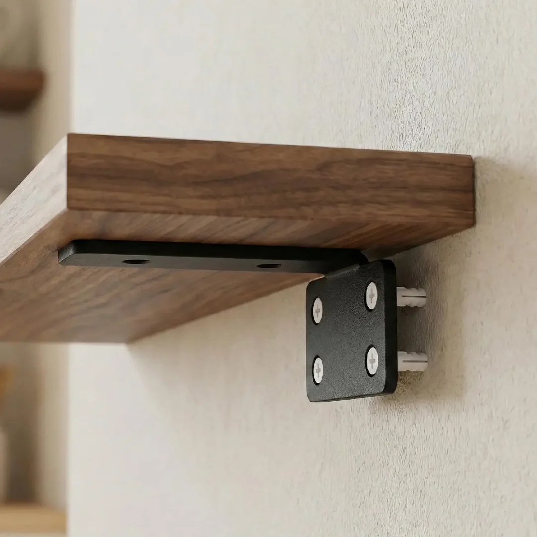 2個入り高耐久フローティングシェルフブラケット、拡張ネジ付き - Shelf Peg Support のレビューと価格