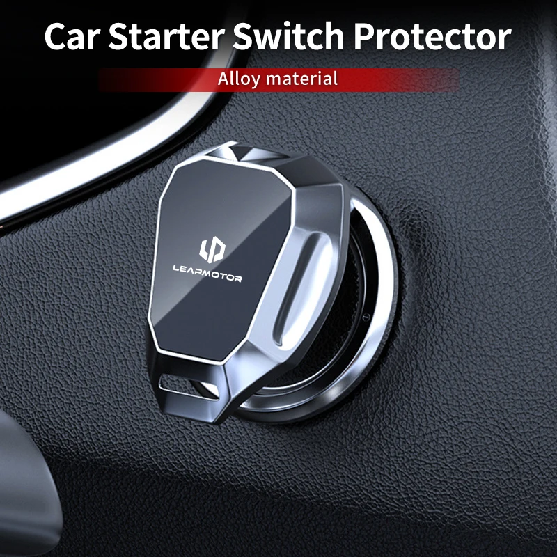 Car Engine Start Button Protective Cover Push Button Sticker For Leapmotor Leap Motor C01 C11 T03 S01 C11 Reev 2022 2023 2021