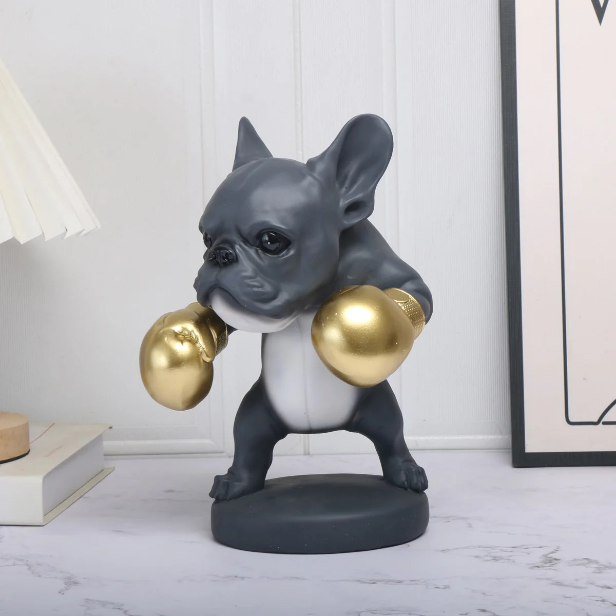 Dynamic Running Dog Statue Athletic Puppy Sculpture for Sports Decor Motivational Gift for Runners Pet Lovers Resin Art Gift