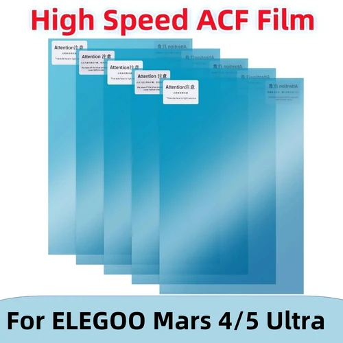 Imagen 1 del producto 5 Piezas de Película ACF de 7 pulgadas 235x160mm Para ELEGOO Mars 5 Ultra Mars 4 Ultra Mars 4 0,3mm UV Resina Impresoras 3D Películas de Liberación Hojas ACF LCD SLA