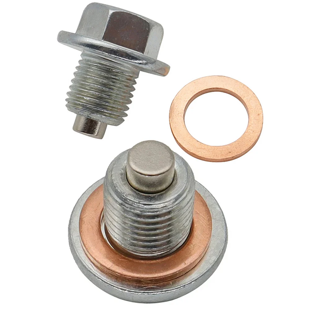 M12x1.25 M14x1.5 M12 x1.75 Magnetic Oil Drain Plug Screw Stainless Steel Oil Drain Sump Nut Durable Auto Engine Protection Part