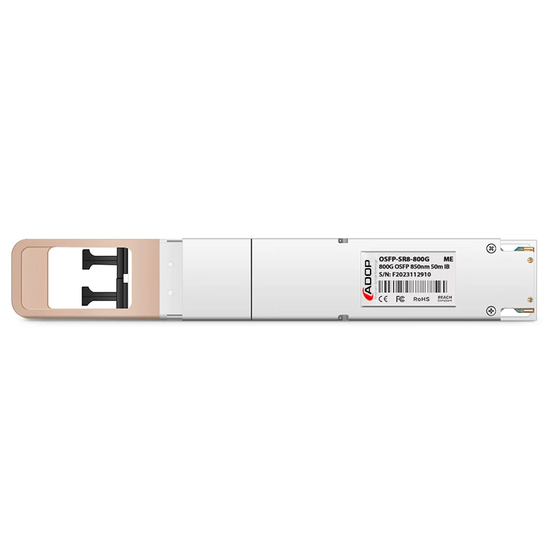 NVIDIA InfiniBand MMA4Z00-NS Compatible OSFP 800G SR8 PAM4 2 x SR4 850nm 50m DOM Dual MPO-12/APC NDR MMF Optical Transceiver