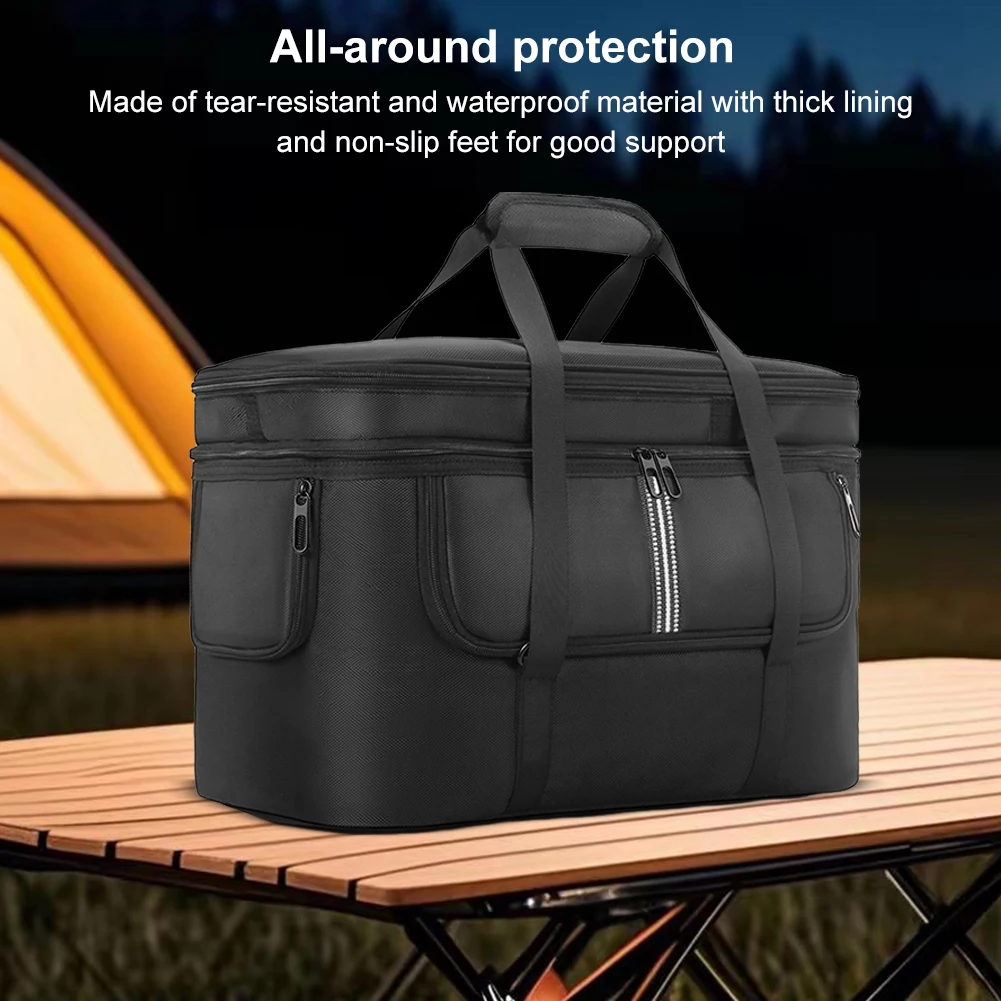 Carrying Case for Power 1000 Portable Power Station Bag Travel Storage Bag Anti-drop with Shoulder Strap & Handle