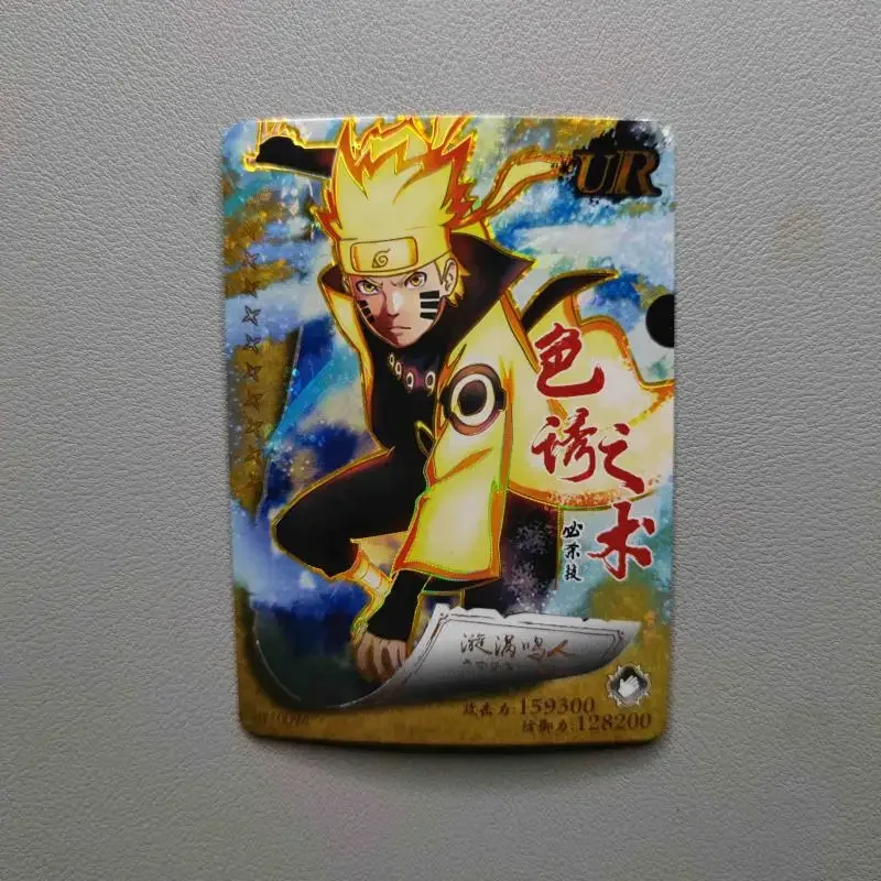 Anime NARUTO Rare UR Refraction Foil Haku Uchiha Madara Tsunade Ashura Kakashi Toys for boys Collectible Cards Birthday Present