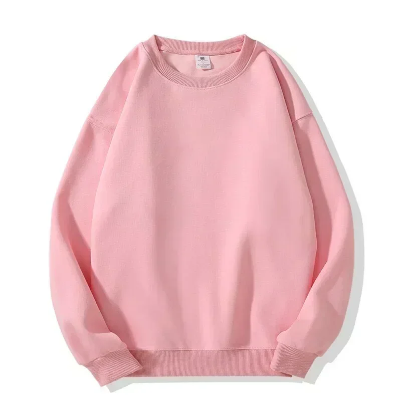 Suéter de cuello redondo para mujer, top deportivo informal holgado a la moda para primavera y otoño