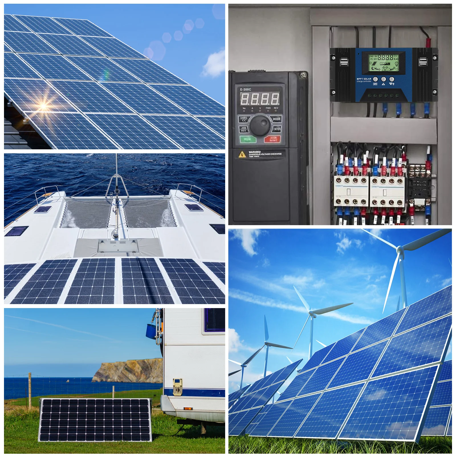 

Solar Charge Controller 12V 24V 100a Mppt High Efficiency Charging Solar Panel Controller Protection