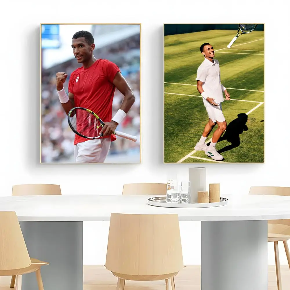 Félix Auger-Aliassime Tennis Prodigy Poster Wall Art Print Decorative Mural Home Decor Gift Unframed