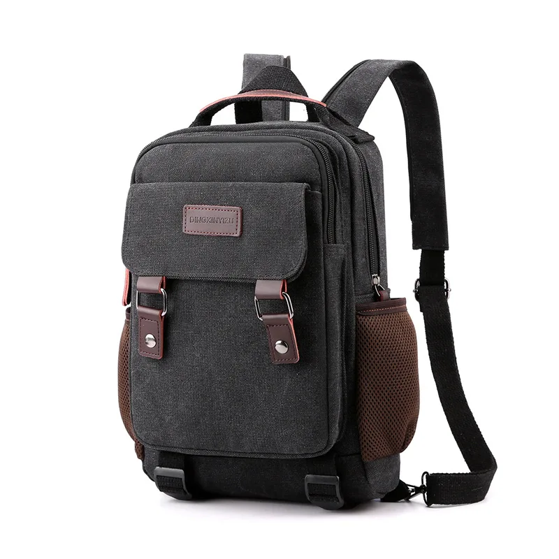 2024 New Canvas Chest Bag Men Women Multifunctional Shoulder Backpack mochilas para mujer sac a dos garcon college Рюкзак bolsos