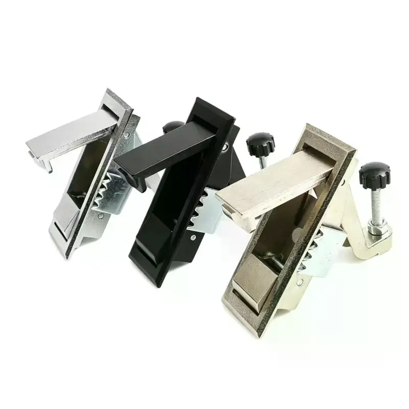Button Lock Zinc Alloy Adjustable Box Case Boiler Flat Locker Switch Hasp Latch For Distribution Box Metal Lock Push