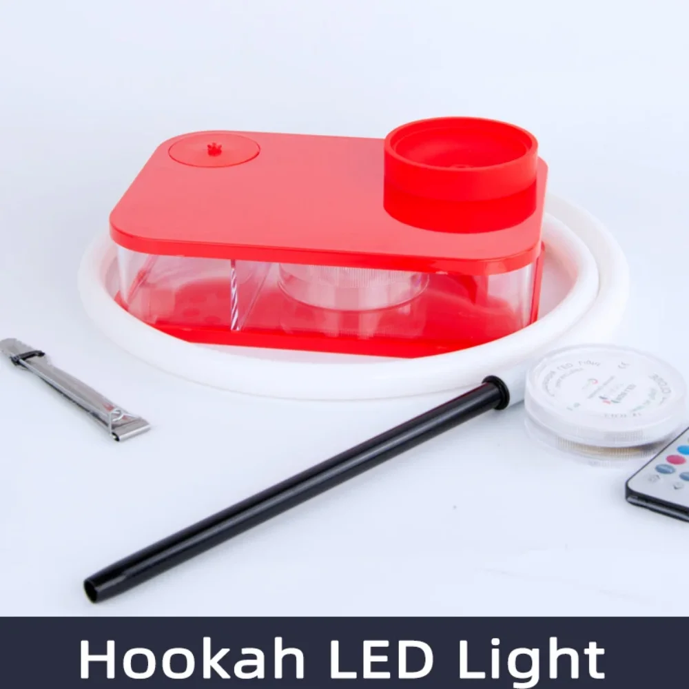 

Акриловый кальян со светодиодной подсветкой, коробка для кальяна Nargile Sheesha Narguile Chicha Cachimbas, водопровод, набор кальян для кальяна, аксессуары