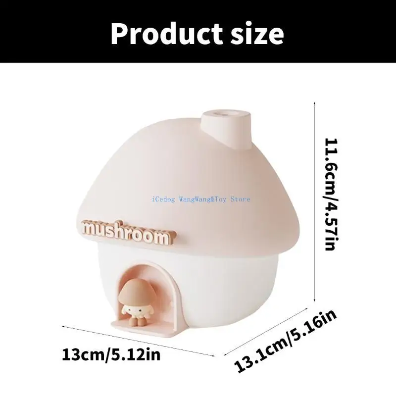 molf manidifier mushroom house cartoon mittoers home mini arian oil romatherapies device with led romosphere light