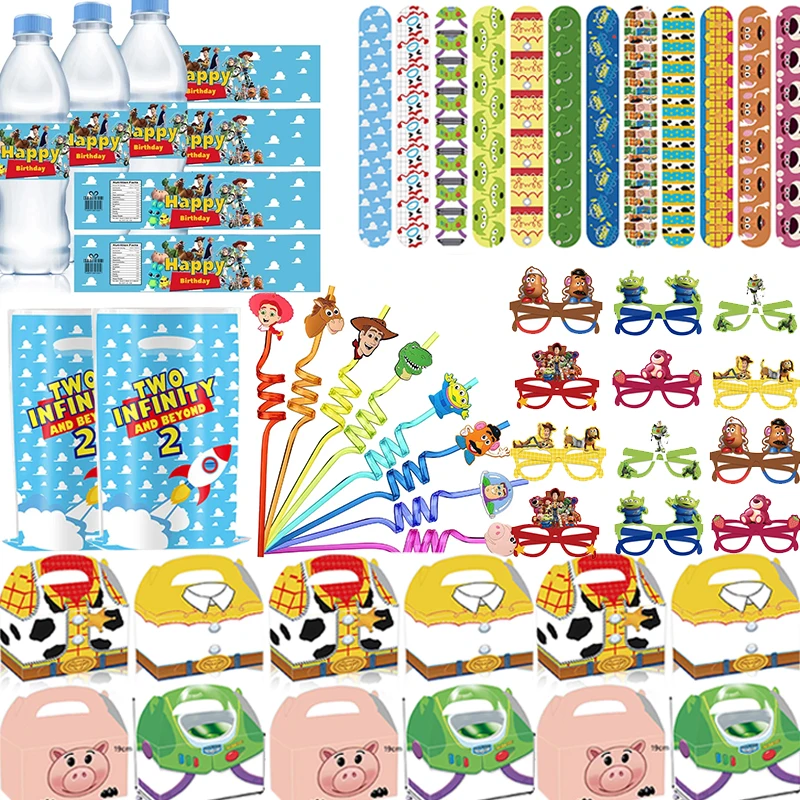 

Toy Story Theme Party Favors Slap Bracelet Gift Bag Paper Mask Kids Birthday for Boys Girls Party Favor Birthday Gifts Toys