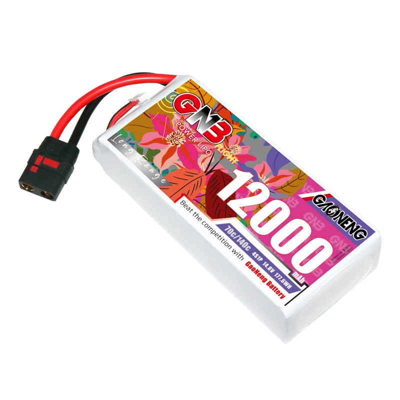 GNB 4S 12000mAh 70C/140C With XT90S QS8 Plug Connector 14.8V RC Rechargeable LiPo Battery for UAV Aircraft Helicopter