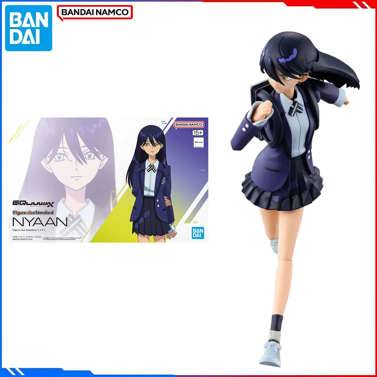 

Подлинная Bandai, оригинальная фигурка Gundam, наборы моделей, стандартная фигурка GQuuuX 1/12, аниме-фигурки Nyaan, экшн-модель, игрушки в подарок
