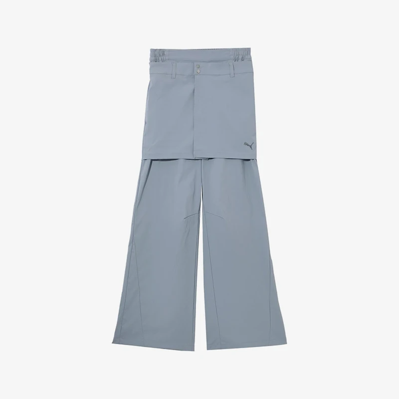 Puma Womens 2025 New Womens Woven Wide Leg Straight Sport Pants 633247-89