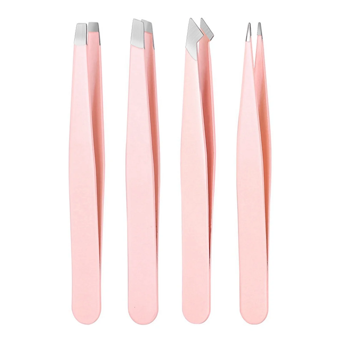 AT16 2 Sets of Eyebrow Clip Sets Stainless Steel Tweezers Eyebrow Clip Eyebrow Trimming Set Green