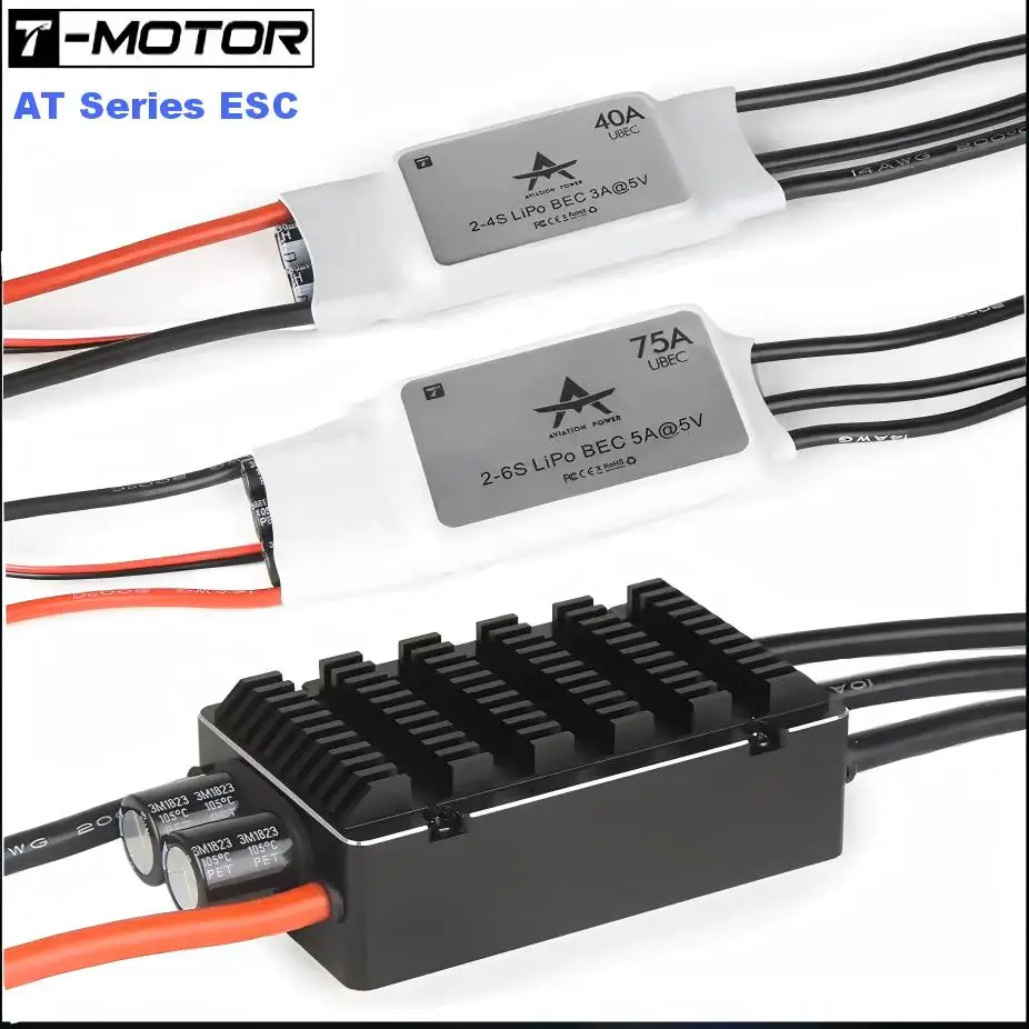 

T-MOTOR AT Series ESC esc t motor AT 12A 20A 30A 40A 55A 75A AT115A Brushless ESC for RC