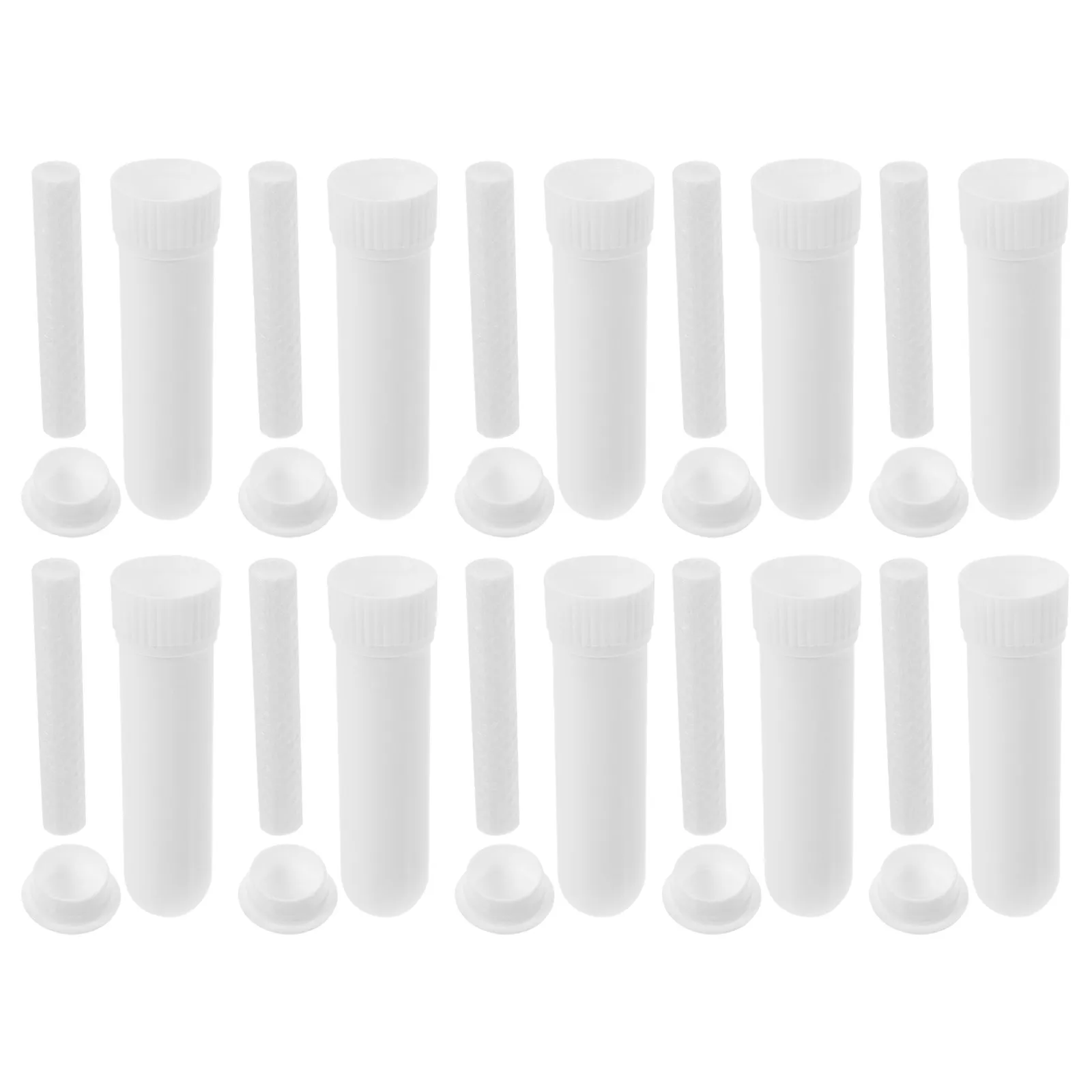 10Pcs Aromatherapy Nasal Inhaler Stick Portable Essential Oil Inhaler Tube for Stress Relief Focus Refreshing Mind and Clearing