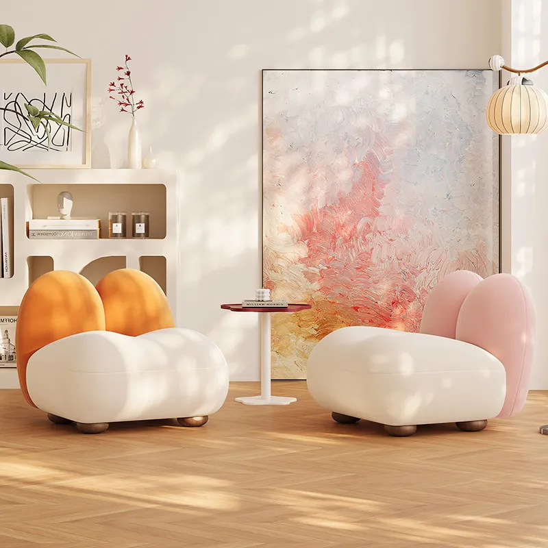 

Beige International Living Room Chairs Cheap Modern Cozy Back Bedroom Chairs Design White Fauteuil De Salon Furniture Home