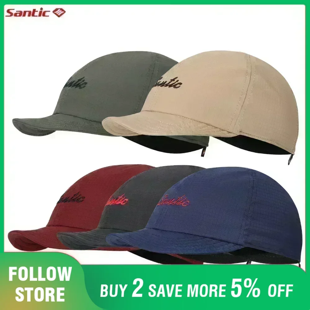 Santic Cycling Hat Spring Summer Breathable Quick-Drying Bicycle Riding Running Sun Hat Sun Protection MTB Sports Cap