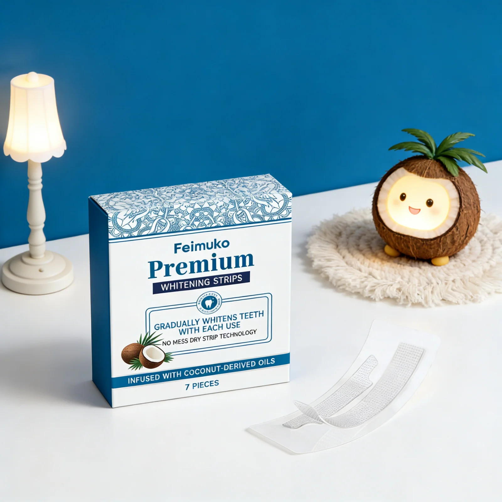 

Профессиональные гелевые полоски для отбеливания зубов с натуральным кокосовым маслом: устраняют желтизну, обеспечивают уверенную улыбку, не вызывают раздражения, отбеливающие патчи для зубов.