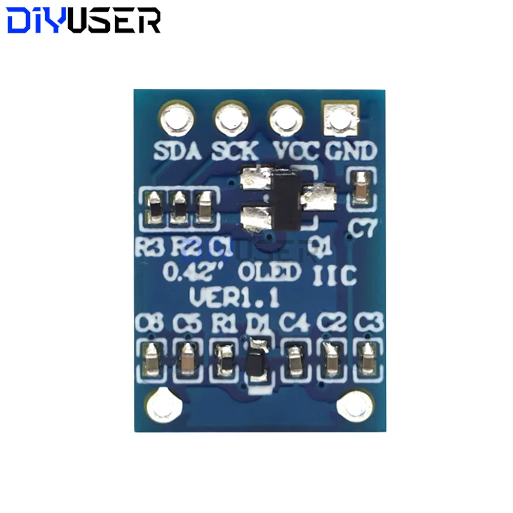 SSD1306 OLED Display 0.42 Inch White 72x40 Pixel I2C SPI Interface Module for Raspberry Pi DIY Development Board