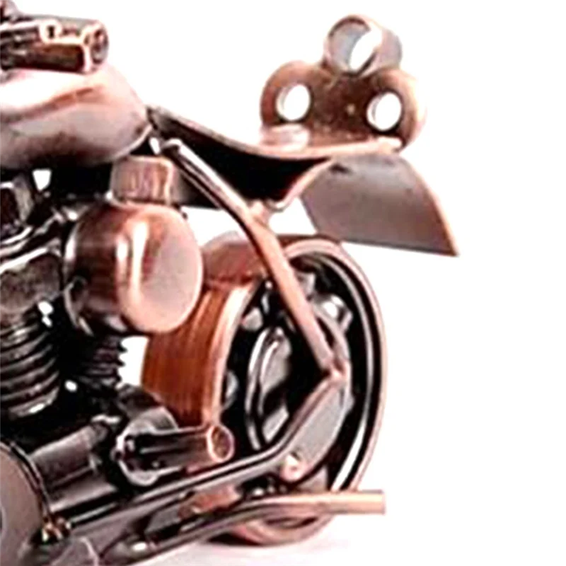 MAKE-estatuilla de Metal para decoración de motocicleta, escultura de hierro para motocicleta, decoración de escritorio, regalo artístico, decoración del hogar, bronce duradero