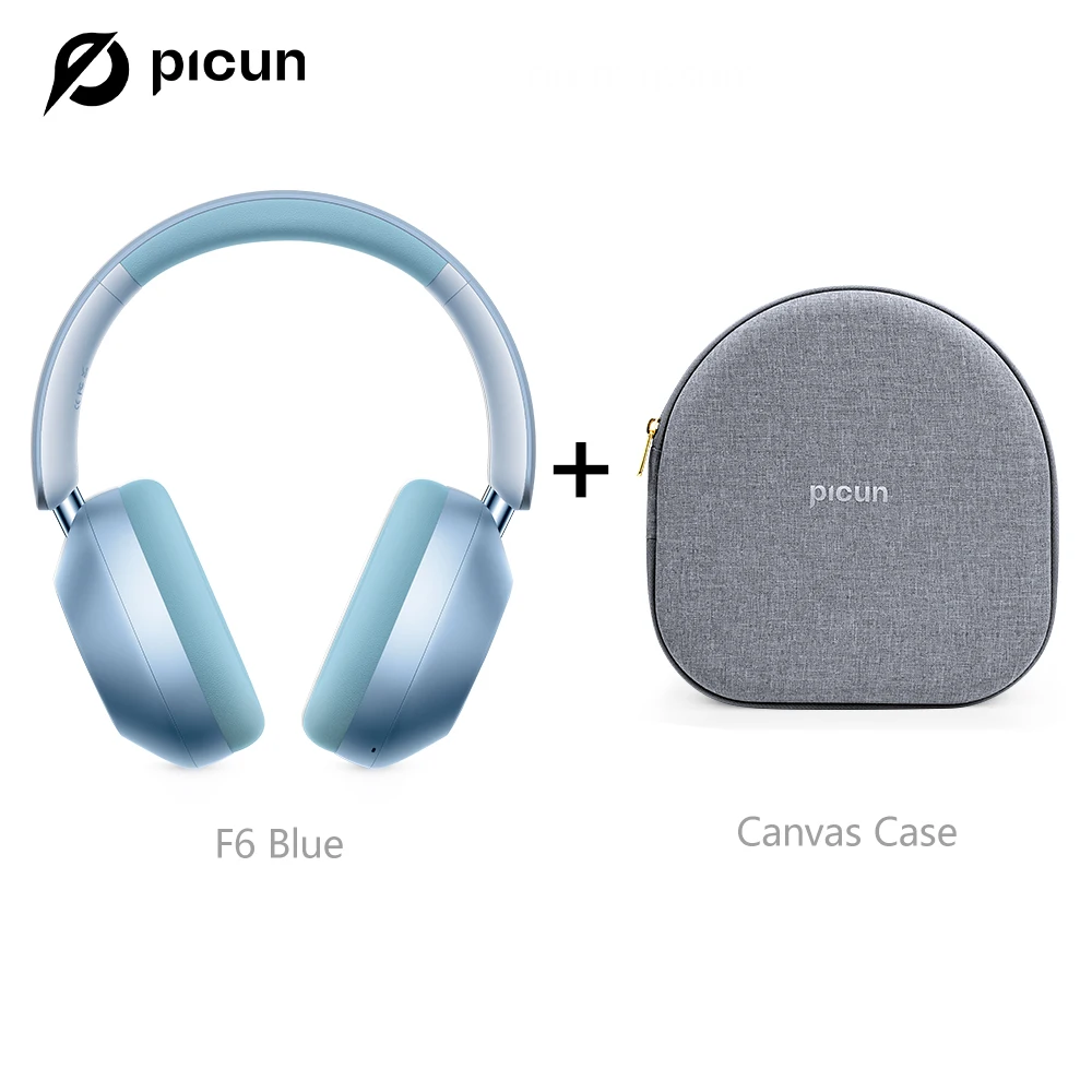 Picun F6 ANC Wireless Headphones 120H Battery
