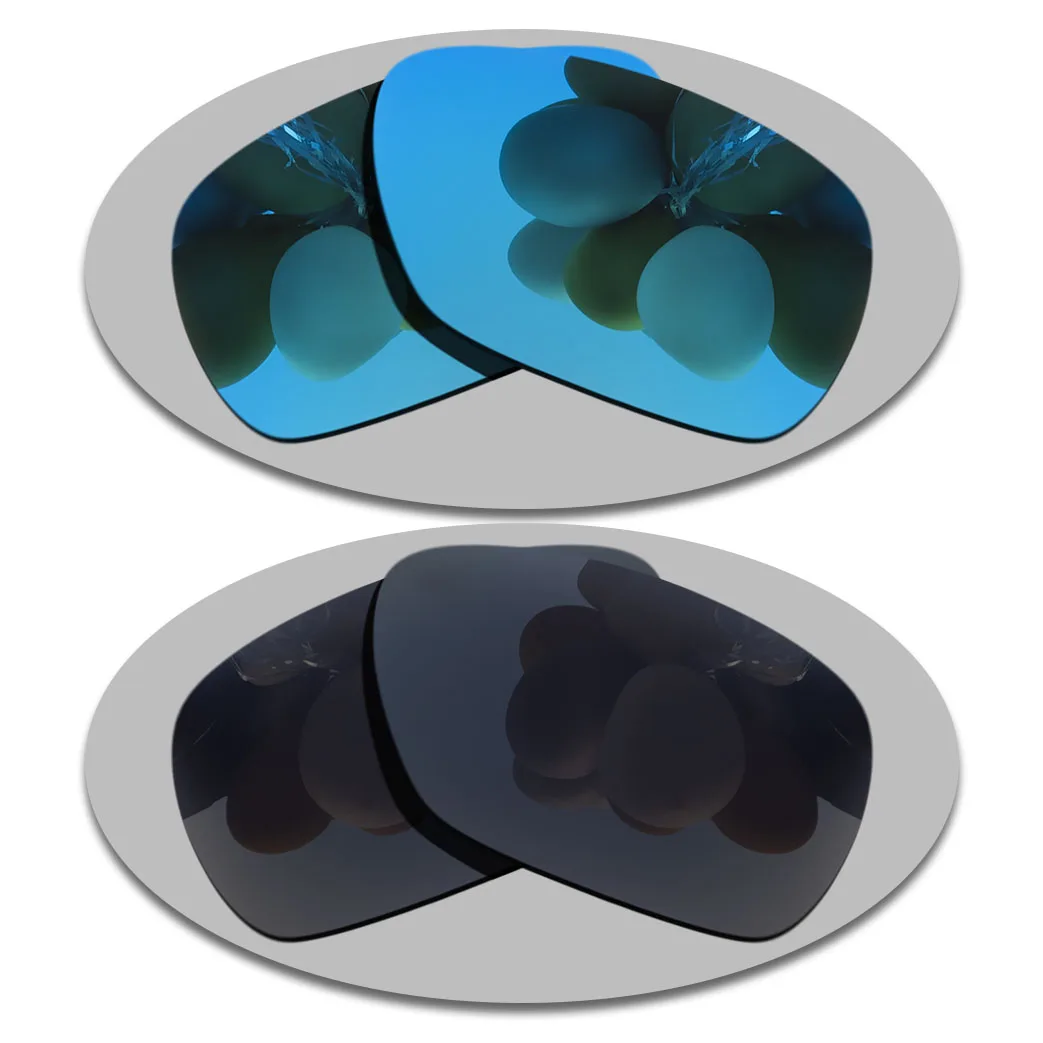 Sky Blue&Grey Black Lenses Replacement For-Oakley Inmate Polarized Sunglasses