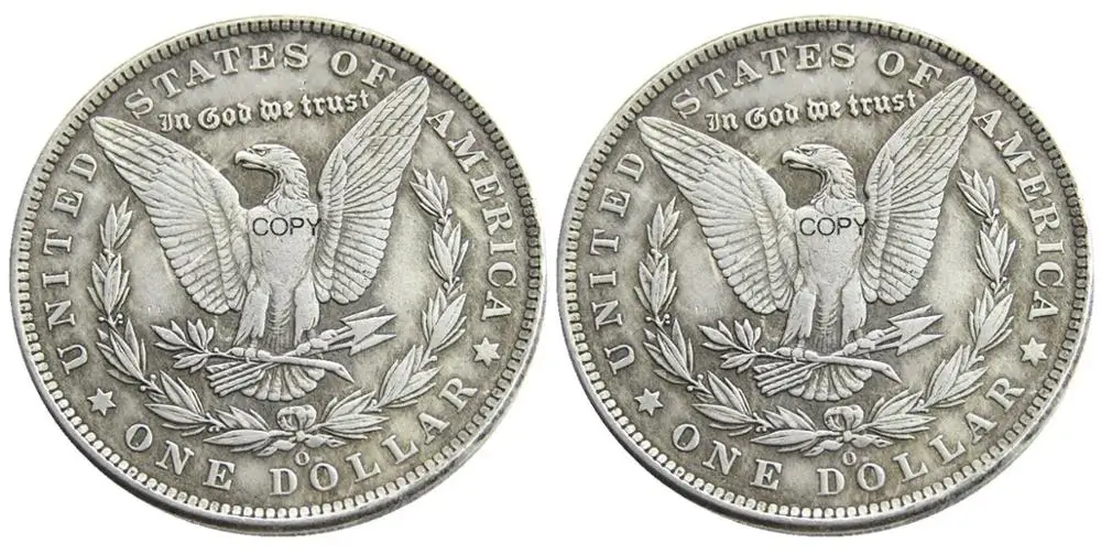 US  Two Faces Double Eagles Morgan Dollar Silver Plated Copy Coin