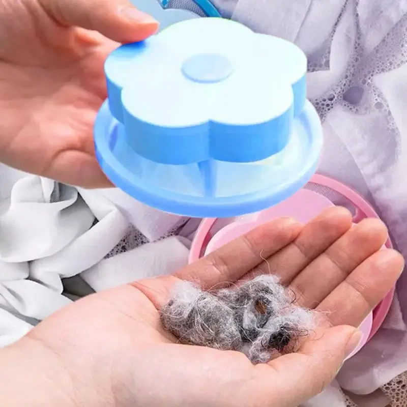 Reusable Washing Machine Filter Bag Floating Lint Hair Catcher Pet Hair Remove Dirt Collection Mesh Laundry Ball Tools Cleaning