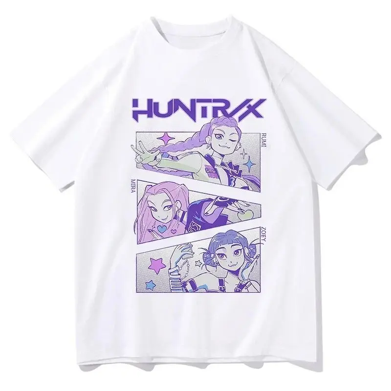 

K Demon s Huntrix Women's Cleanfit T-irt Movie Inspired Ladies Faion Linen Material A-Line Sve Other Material...