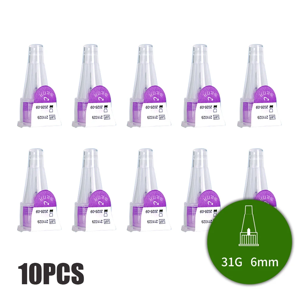 10/30/50/100 Stuks Insuline Cartridges voor Lilly Insuline Injectie Pen Individuele Verpakking Medische Insuline pen Tip 4mm 6mm 8mm