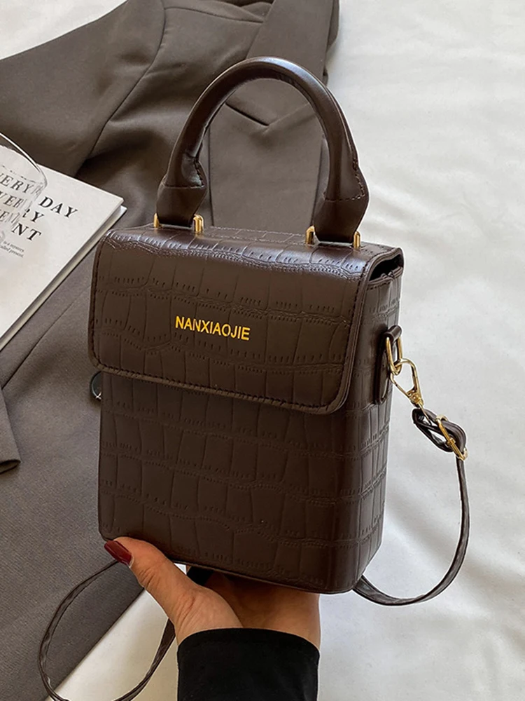 Fashion Crossbody Bag for Women 2024 Luxury Shoulder Bag Earphone/Lipstick/Key Handbag Female Totes PU Leather Pearls decoration