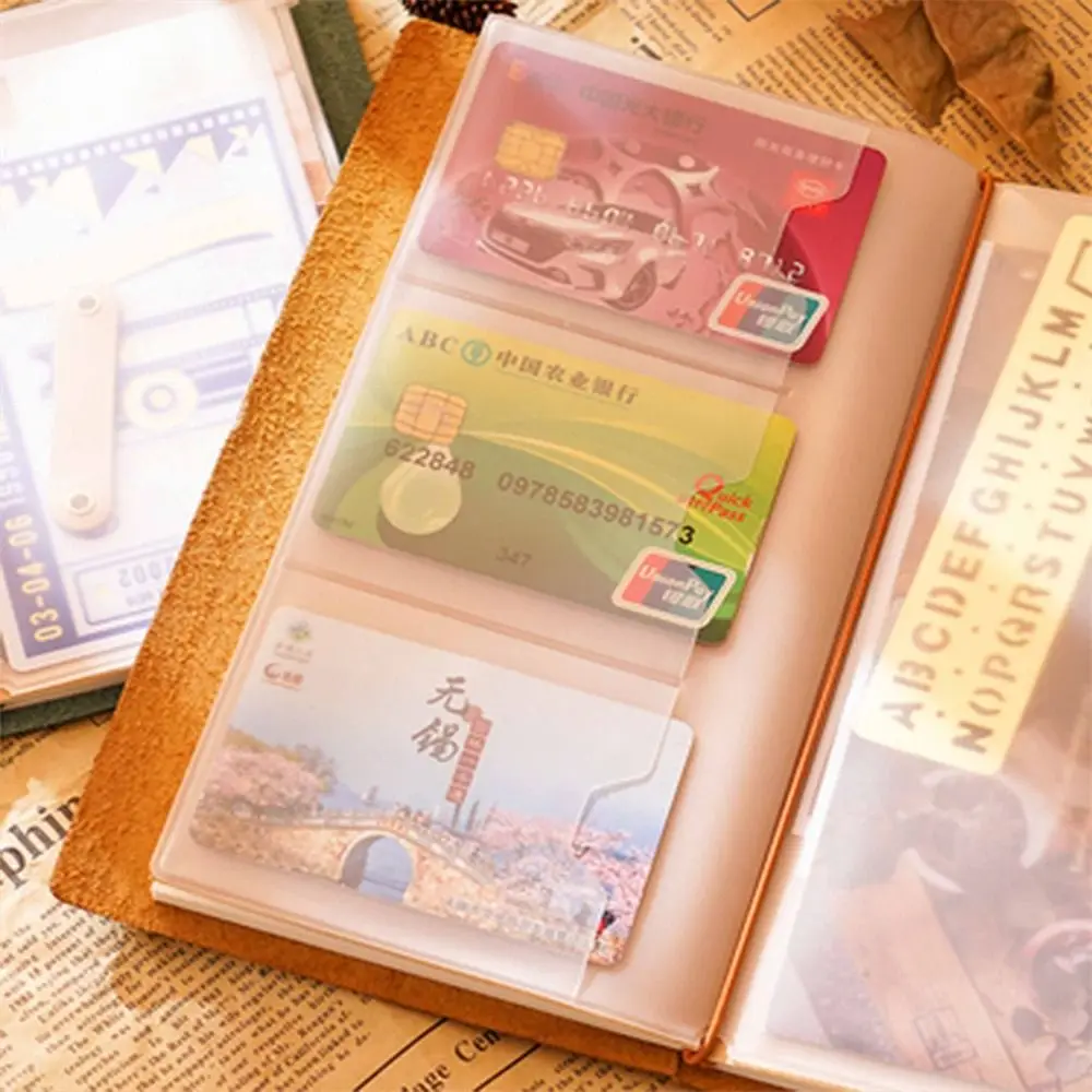 Passport For Midori Travelers Pocket Notebook Storage Bag Notebook Zipper Bag Journal Planner Card Holder PVC Zipper Bag